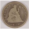 Image 1 : 1877-CC SEATED QUARTER G/VG