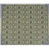 Image 1 : UNCUT SHEET OF (32) CHOICE UNCIRCULATED 1976 $2.00 US NOTES, BICENTENNIAL ISSUE