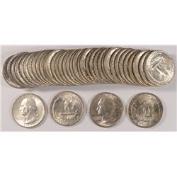 GEM BU ROLL OF 1951-D WASHINGTON QUARTERS