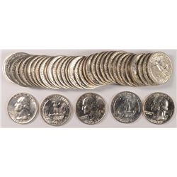 GEM BU ROLL OF 1955-D WASHINGTON QUARTERS,