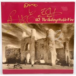 U2 'The Unforgettable Fire' vinyl LP signed to the