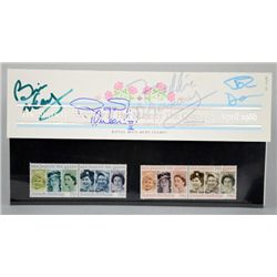 Queen, British Rock Band, a first day cover signed by