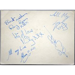 Status Quo, a set of signatures from the first line up