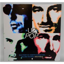 Ten original large in-store LP promo standees: U2