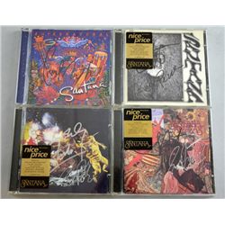 Santana, Latin Rock Band, 4 signed cds by members of