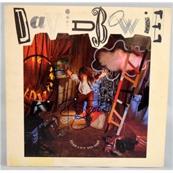 David Bowie `Never Let Me Down` vinyl LP cover signed