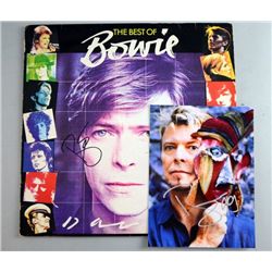 David Bowie. 'The Best Of Bowie' signed LP vinyl record