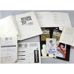 Orchestra, a quantity of signed items including