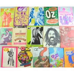 Oz Magazine, 35 issues ranging from No 8 - 38, some