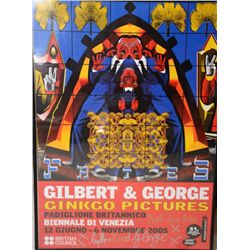 Gilbert & George 'Ginkgo Pictures' exhibition poster,