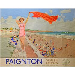 Travel Poster of Paignton, South Devon by Charles Pears