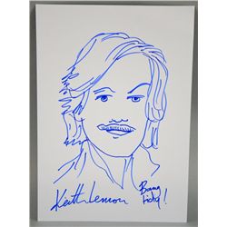 Keith Lemon, a self portrait sketch of the TV star in