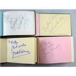 Seven autograph books with various Film & TV stars