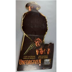 Two large in-store foldout cardboard standees: Clint