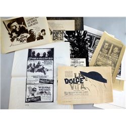 20 items of cinema advertising material from the