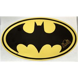 Bob Kane - Creator of Batman, a signed Batman logo in