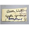 Image 1 : Entertainment: a collection of period signed cuttings