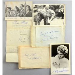 Autographs, including Gene Autrey, Marion Ryan, Norrie