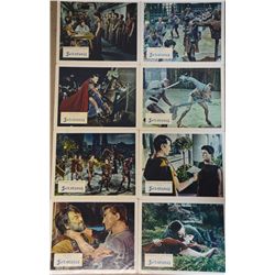 Spartacus (1960) British Front of House Color Photo Set