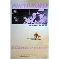 Bonnie and Clyde (1967) US One sheet film poster,