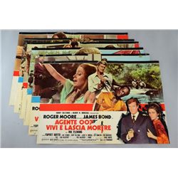 James Bond Live & Let Die (1973) 6 Italian Photobustas