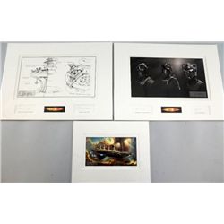 BBC Doctor Who, 2 mounted Artists Proof prints each