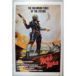 Mad Max (1980) US One sheet film poster, starring Mel