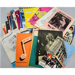 A large collection of theatre programmes from the