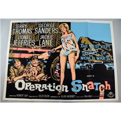 Operation Snatch (1962) British Quad film poster &