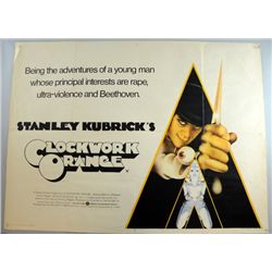 Clockwork Orange (1971) British Quad film poster,