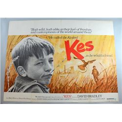 Kes (1969) British quad film poster, drama directed by