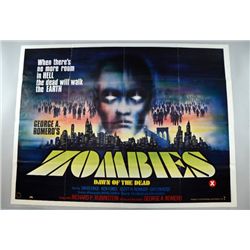 Zombies Dawn of the Dead (1979) British Quad film