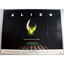 Alien (1979) British Quad film poster, Sci Fi directed