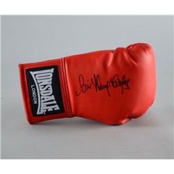 Henry Cooper signed boxing glove, signed 'Sir Henry