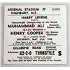 Image 1 : A used ticket stub for the Boxing World Heavyweight
