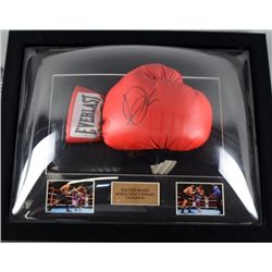 David Haye, signed boxing glove in a mounted, framed