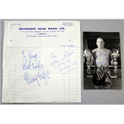 Henry Cooper, a photograph signed by the former Boxing