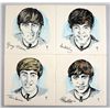 Image 1 : The Beatles an original set of 4 Dorincourt Tiles from
