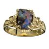 Image 1 : APP: 1.8k 14 kt. Gold, Natural Free Form Boulder Opal Ring