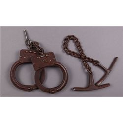 Crockett & Kelly 1900's original pair of hand cuffs