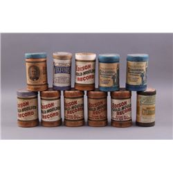 Phonograph Cylinder Records from Edison, Oxford,