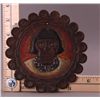 Image 3 : Antique hand painted leather patch.  Early South