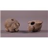 Image 1 : Armadillo and Dove Pre-Columbian effigy artifacts from