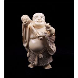 Exceptional Japanese immortal pre-ban solid ivory