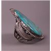 Image 2 : Rare Native American large Silver and Turquoise stone