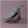 Image 4 : Rare Native American large Silver and Turquoise stone
