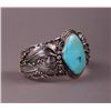 Image 1 : Native American large Silver and Turquoise stone