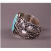 Image 4 : Native American large Silver and Turquoise stone