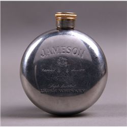 Jameson Silver Irish Whiskey Flask.  (Size: See last