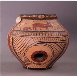 Native American pottery, signed Roger Billie.  (Size: